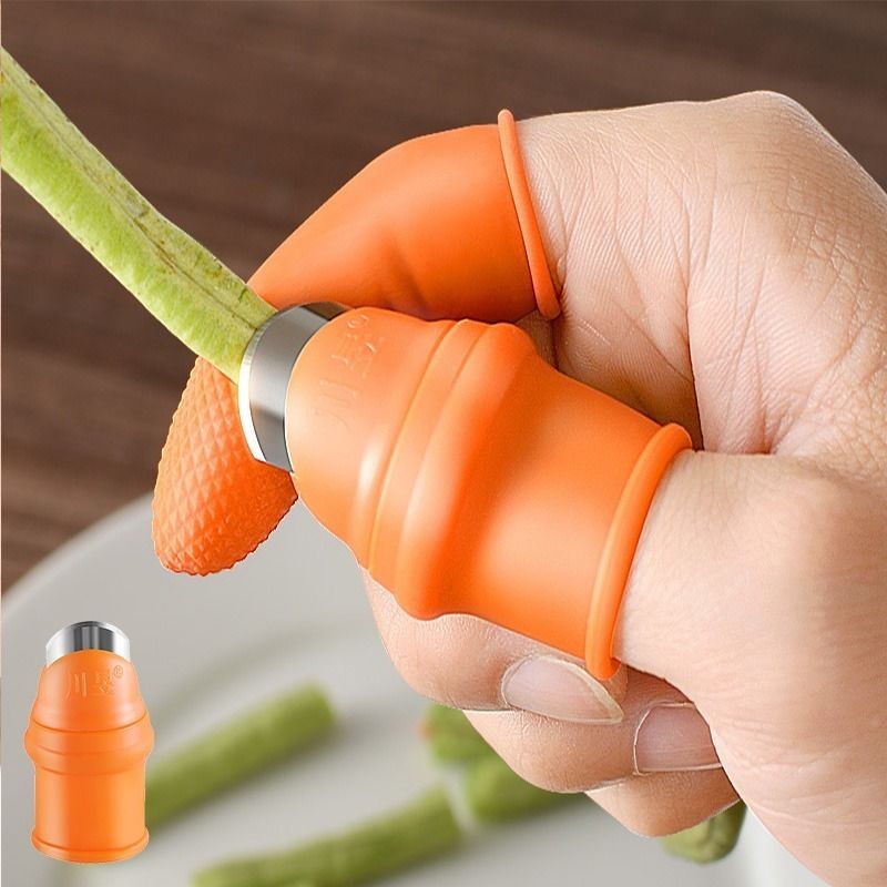 Fruit and Vegetable Picking Potted Plants Trim Silicone Thumb Knife Set Picking Portable Knife
