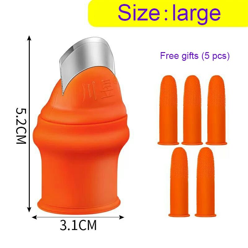 Fruit and Vegetable Picking Potted Plants Trim Silicone Thumb Knife Set Picking Portable Knife