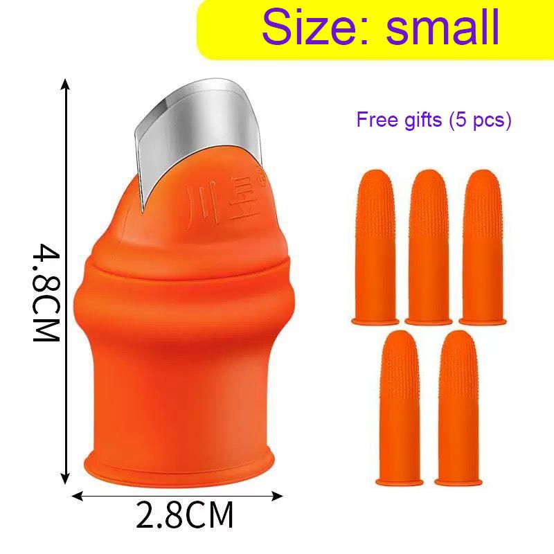 Fruit and Vegetable Picking Potted Plants Trim Silicone Thumb Knife Set Picking Portable Knife