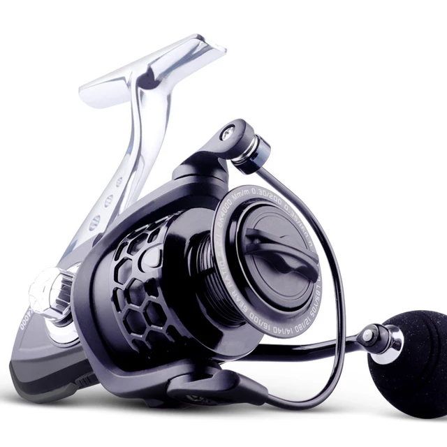 New Fishing Reel GK1000-7000 5.2:1 Metal Spool Body Rocker 8KG Max Drag Spinning Reel Saltwater