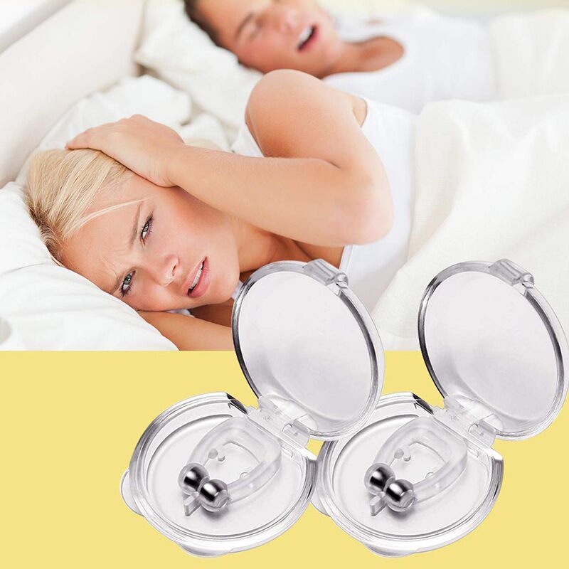（2 pcs）Anti Snoring Devices, Silicone Magnetic Anti Snore Nose Clip to Ease Breathing,Sleep Aid