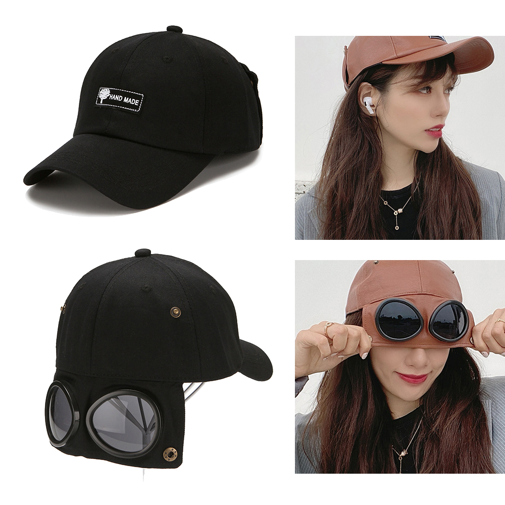 Aviator glasses hat men and women baseball cap Peaked cap
