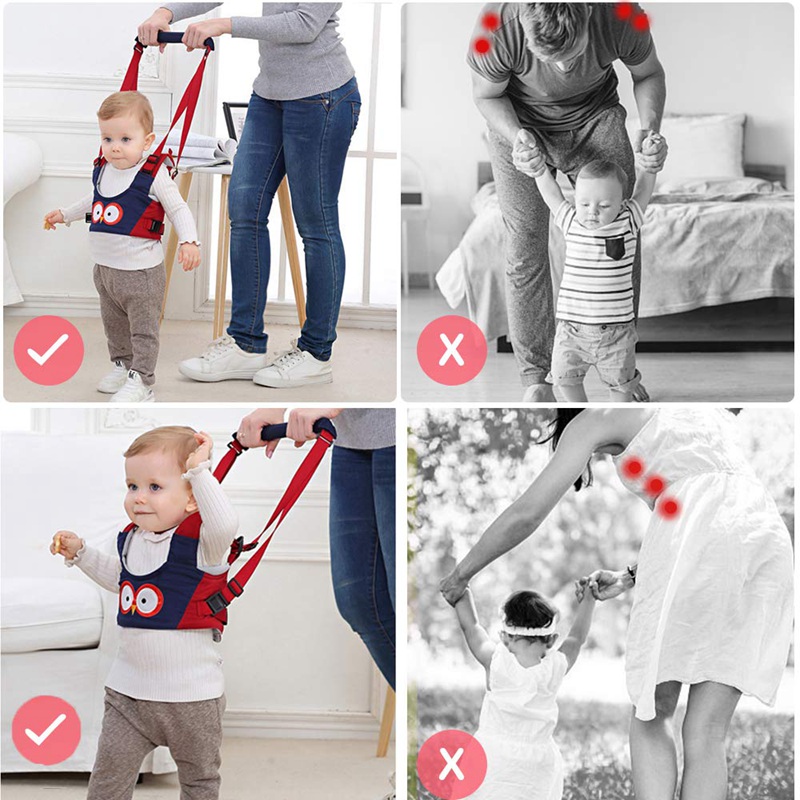 Baby Walking Harness Adjustable Baby Walker Assistant Protective Belt for Kids Infant Toddlers