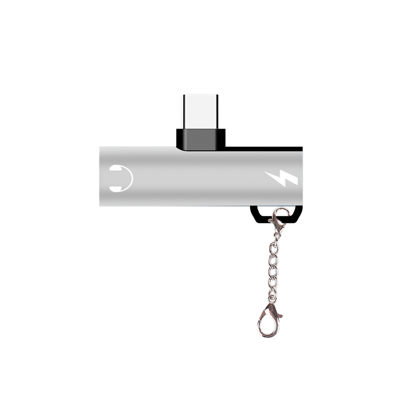 2 in 1 Type C Cable Fast Charge to 3.5mm Audio Jack Adapter Converter for Audio and Charging