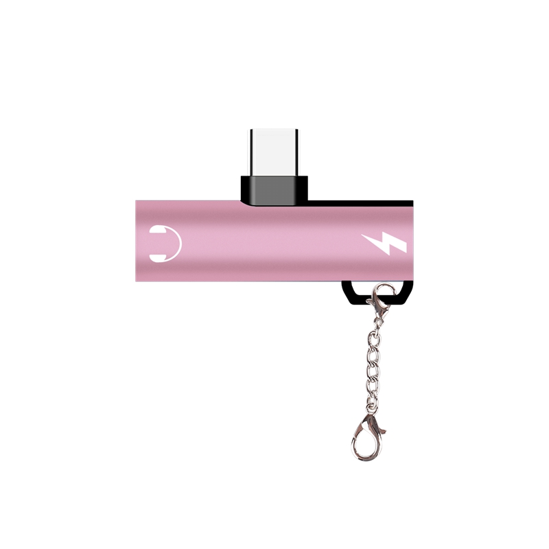 2 in 1 Type C Cable Fast Charge to 3.5mm Audio Jack Adapter Converter for Audio and Charging