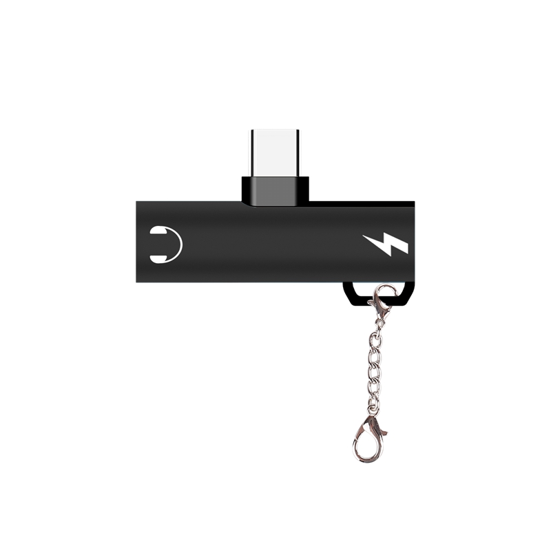 2 in 1 Type C Cable Fast Charge to 3.5mm Audio Jack Adapter Converter for Audio and Charging