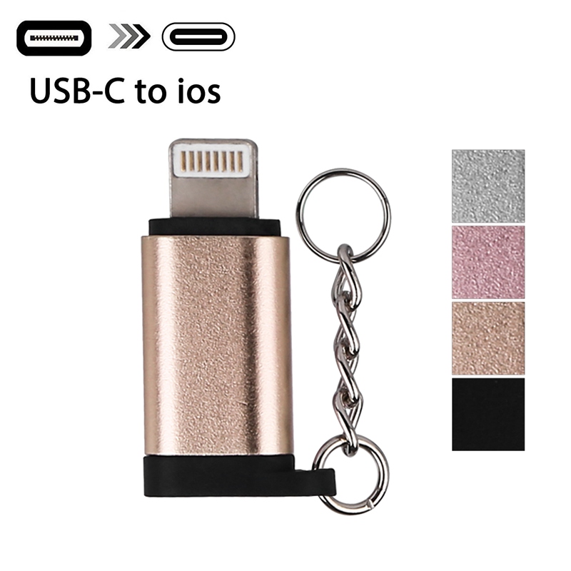 USB C (Female) to iOS (Male) Adapter, Type-c to 8 pin Lightning Adapter Charging and Data Cable
