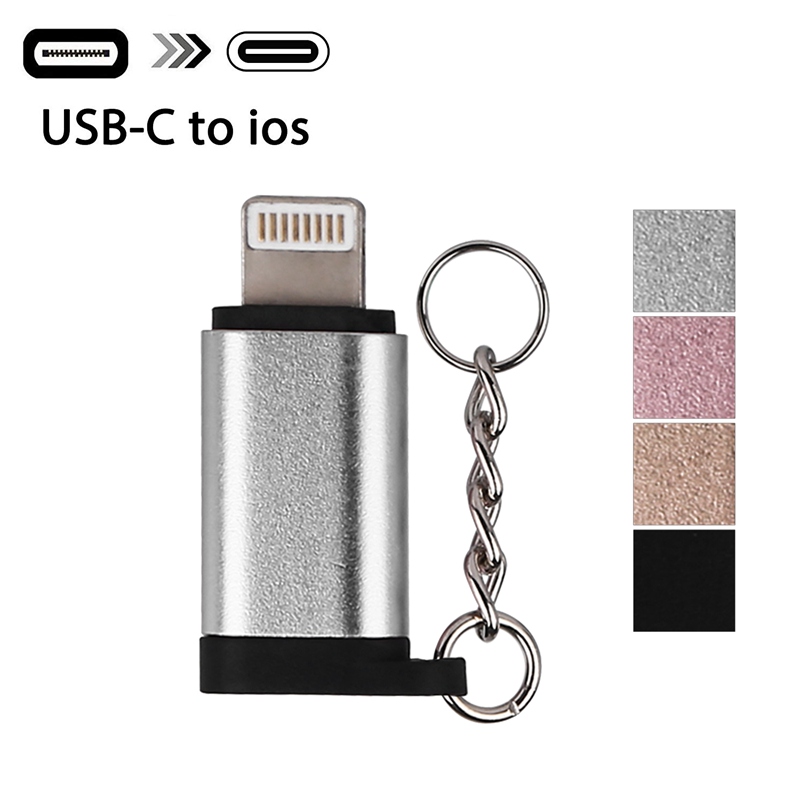 USB C (Female) to iOS (Male) Adapter, Type-c to 8 pin Lightning Adapter Charging and Data Cable