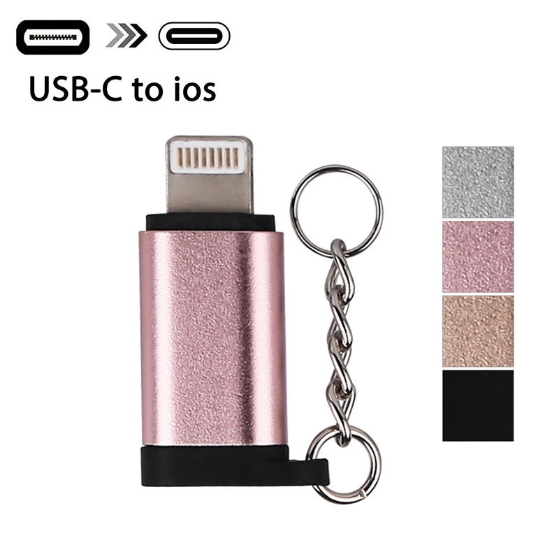 USB C (Female) to iOS (Male) Adapter, Type-c to 8 pin Lightning Adapter Charging and Data Cable