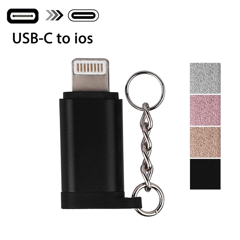 USB C (Female) to iOS (Male) Adapter, Type-c to 8 pin Lightning Adapter Charging and Data Cable