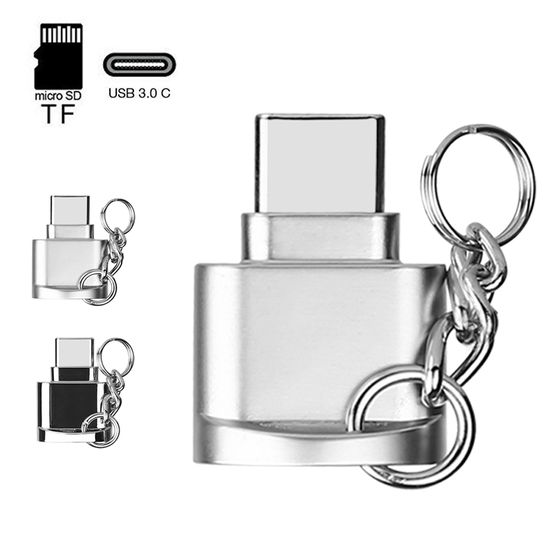 Mini Type C Micro SD TF Memory Card Reader OTG Adapter USB 3.1 Portable Cables