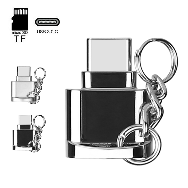 Mini Type C Micro SD TF Memory Card Reader OTG Adapter USB 3.1 Portable Cables
