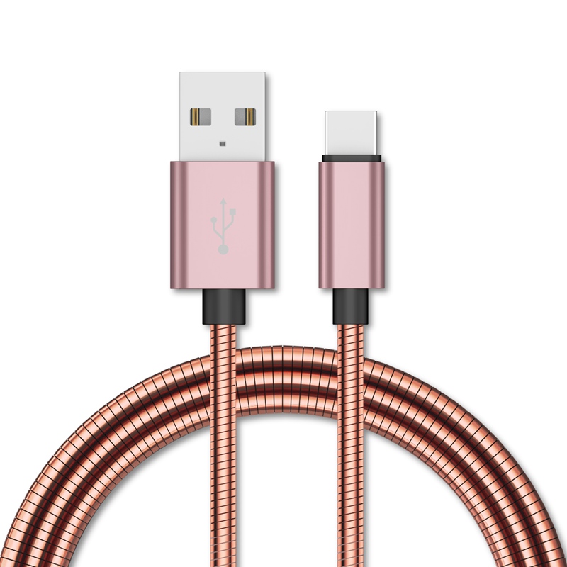 Metal USB-C Cable Type C Cables Fast Charging &amp; Data Transfer Cord Bending &amp; Weather Resistant