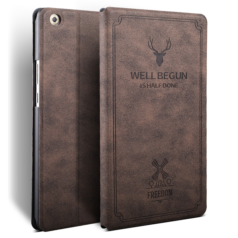 Case for Huawei MediaPad M6 10.8 2019 Case Slim Retro Folding Stand PU Leather Case Smart Cover
