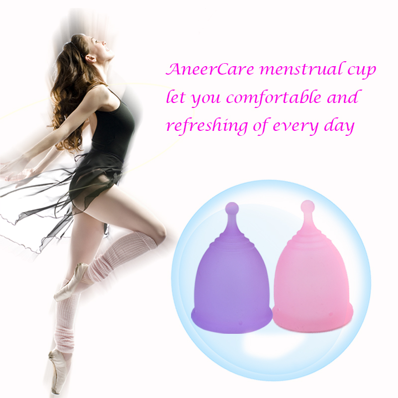 1pcs Feminine Hygiene Menstrual Cup Medical Grade Silicone Copo Menstrual Cup