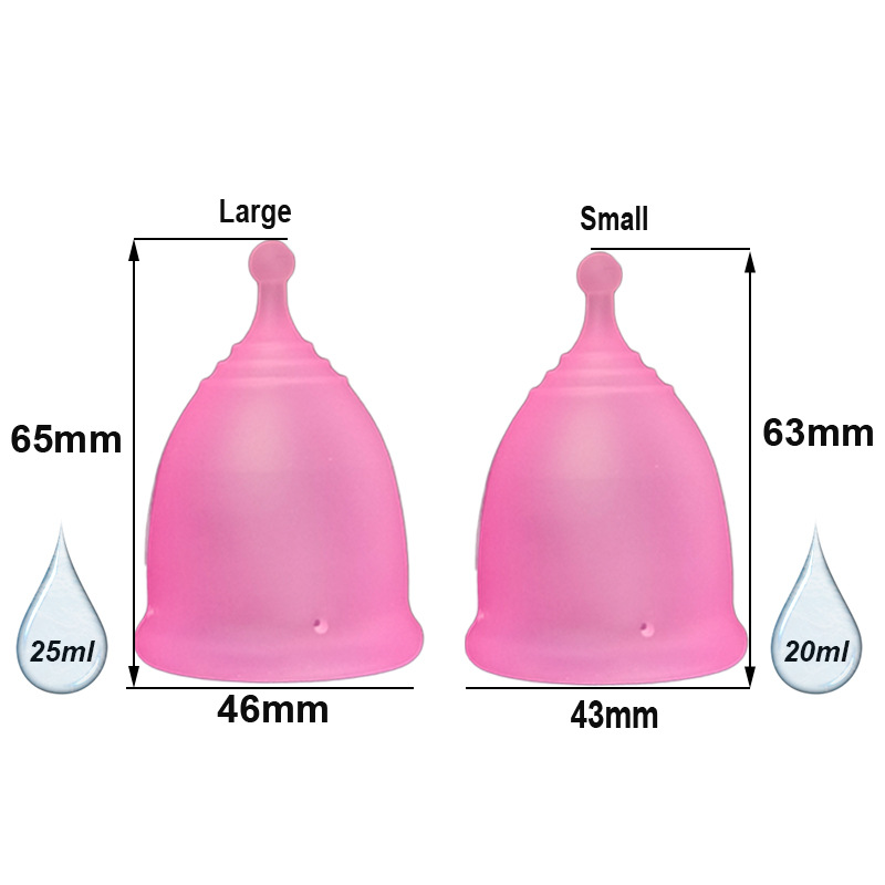 1pcs Feminine Hygiene Menstrual Cup Medical Grade Silicone Copo Menstrual Cup