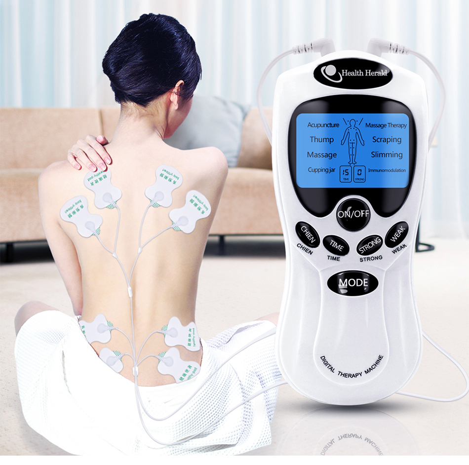 EMS Electric herald Tens Machine Acupuncture Body Massager Digital Therapy Massager Health Care