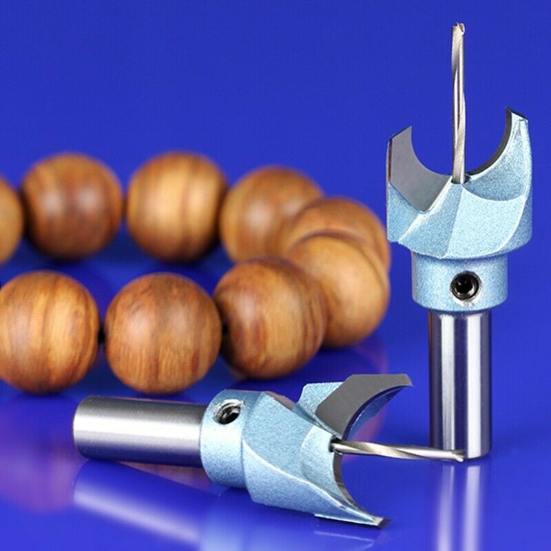 Carbide Milling Cutter Wooden Beads Maker Cutter Buddha Beads Ball Drill Bit for Woodworking Tools