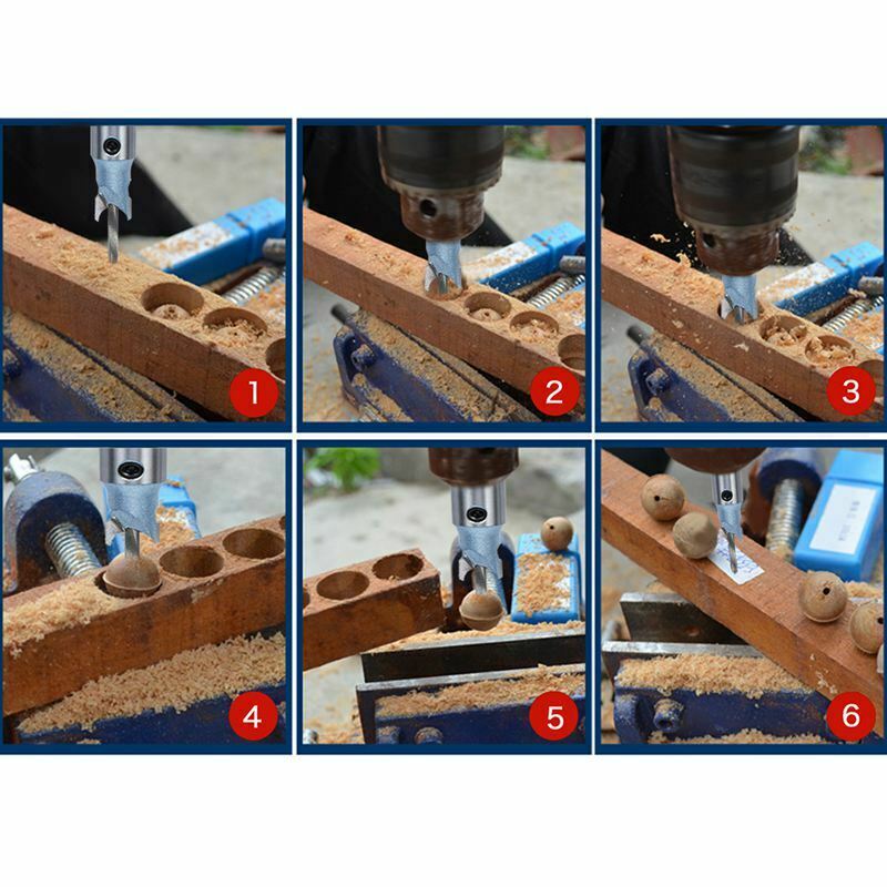 Carbide Milling Cutter Wooden Beads Maker Cutter Buddha Beads Ball Drill Bit for Woodworking Tools
