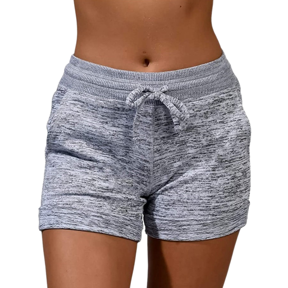 2PCS 1PCS Drawstring Print Shorts Female Elastic High Waist Loose Shorts Women Fashion Casual Sport