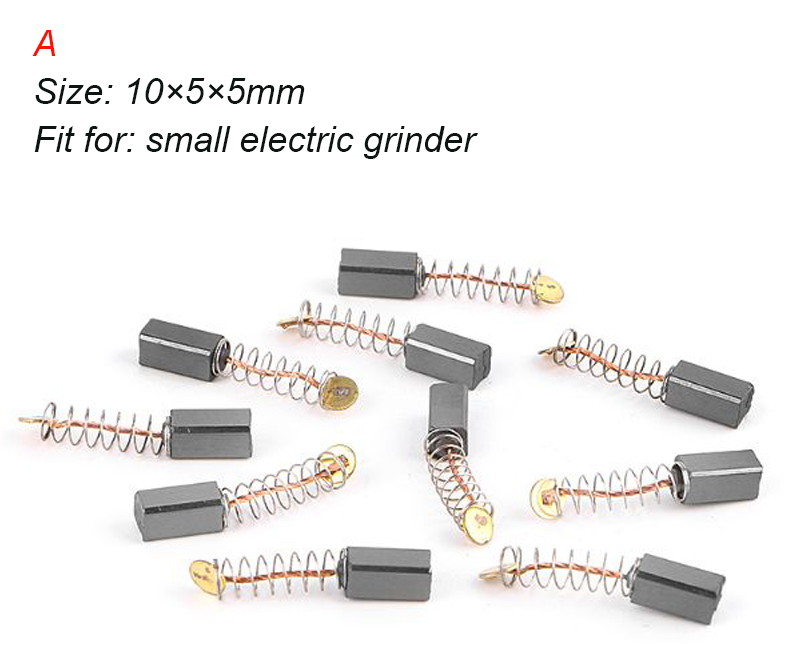 20pcs Power Tool Carbon Brush Electric Hammer Angle Grinder Graphite Brush Replacement