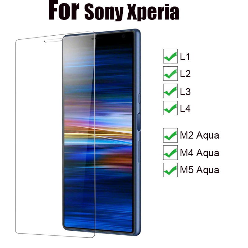 9H Screen Protectors Glass For Sony Xperia L1 L2 L3 L4/Xperia M2 Aqua/M4 Aqua/M5 Aqua