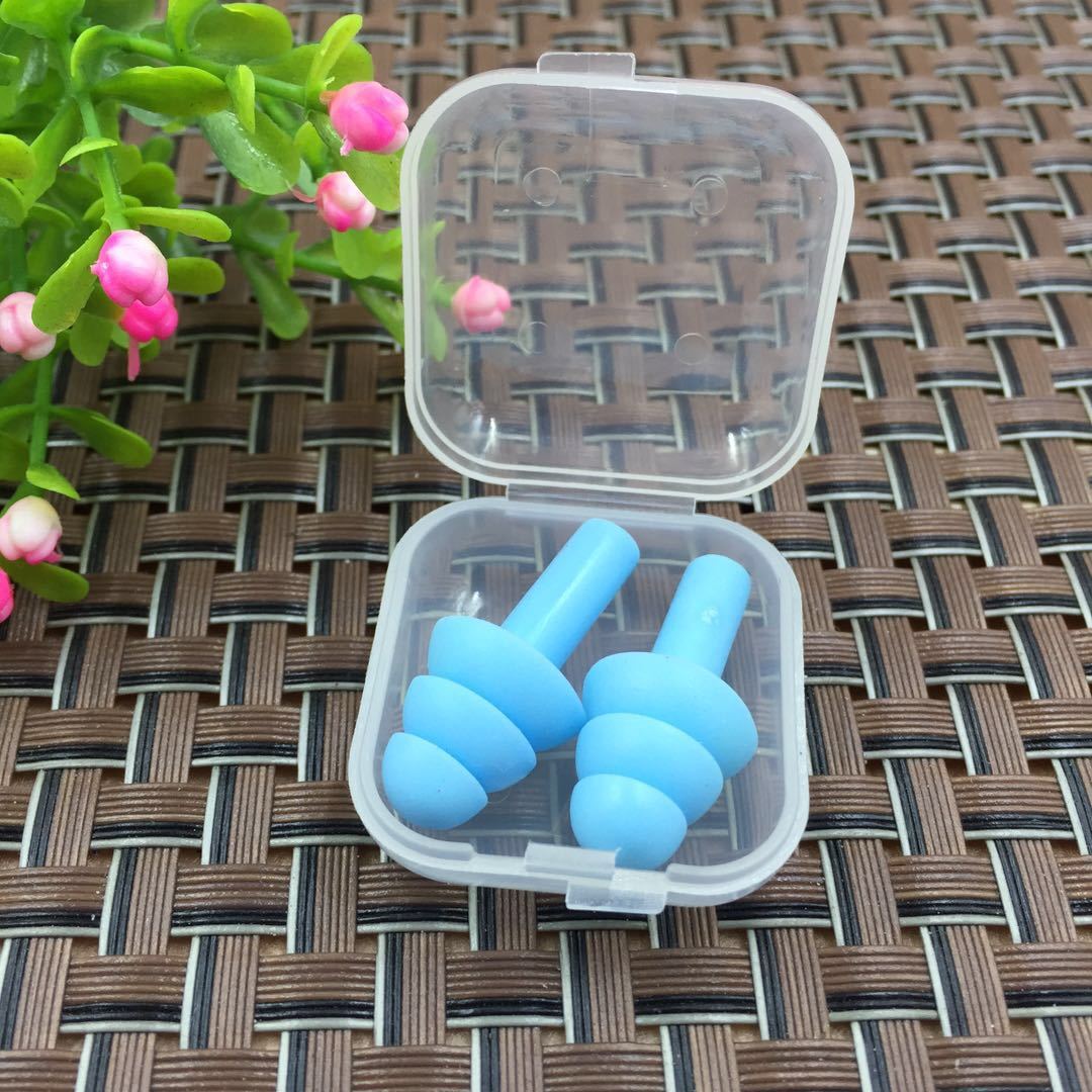 （5 pairs） Silicone anti-noise earplugs, anti-water earplugs for bathing and swimming