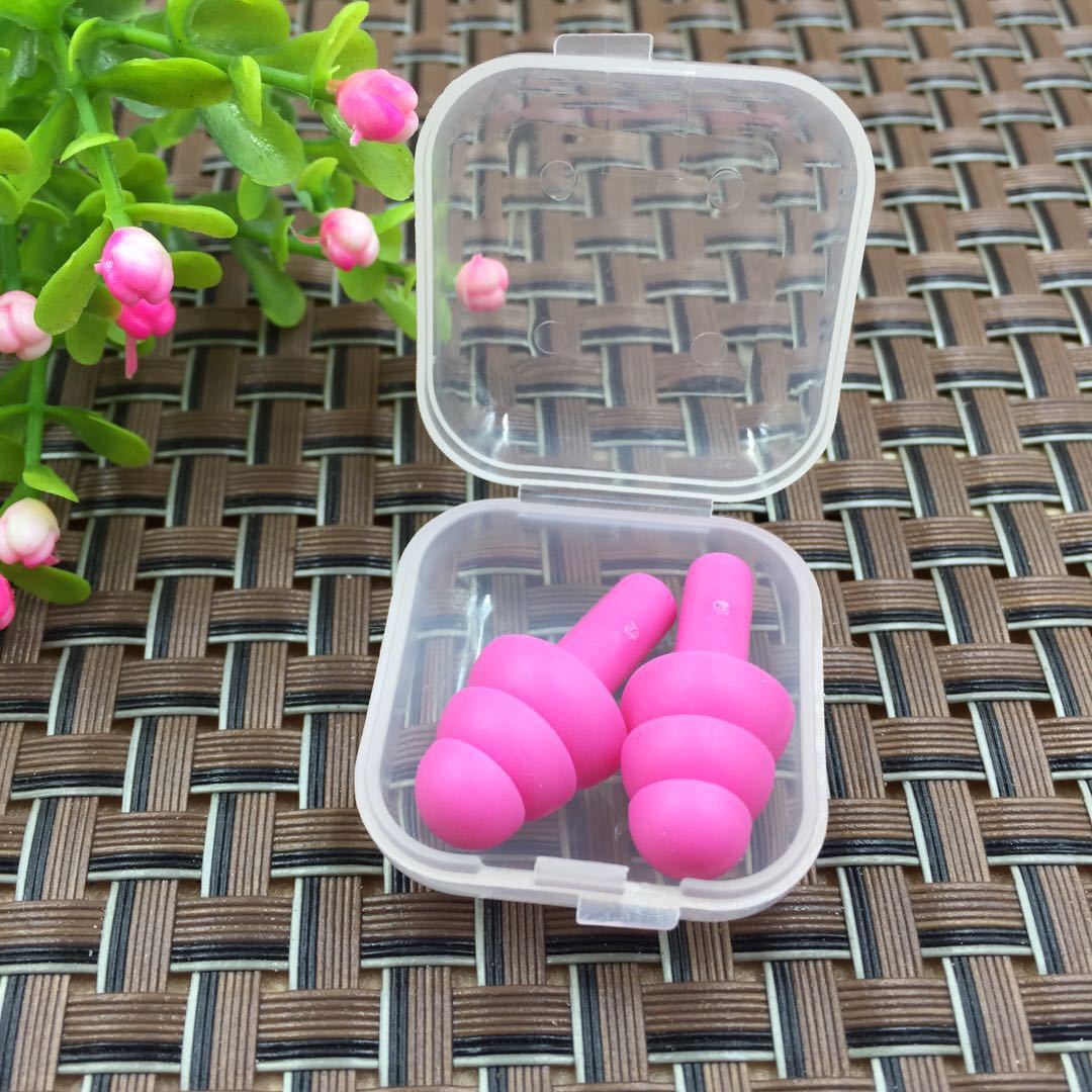 （5 pairs） Silicone anti-noise earplugs, anti-water earplugs for bathing and swimming