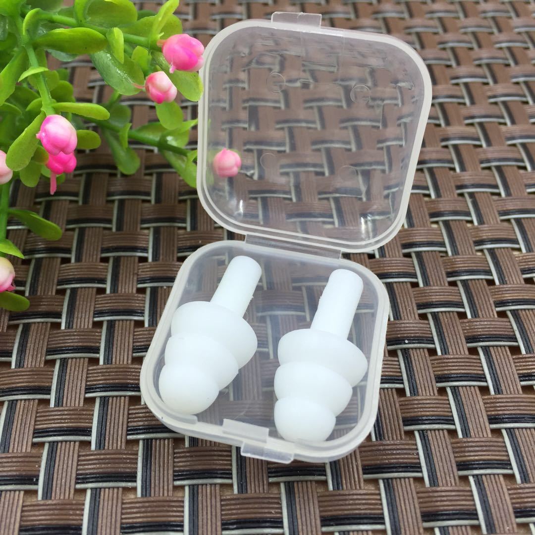 （5 pairs） Silicone anti-noise earplugs, anti-water earplugs for bathing and swimming