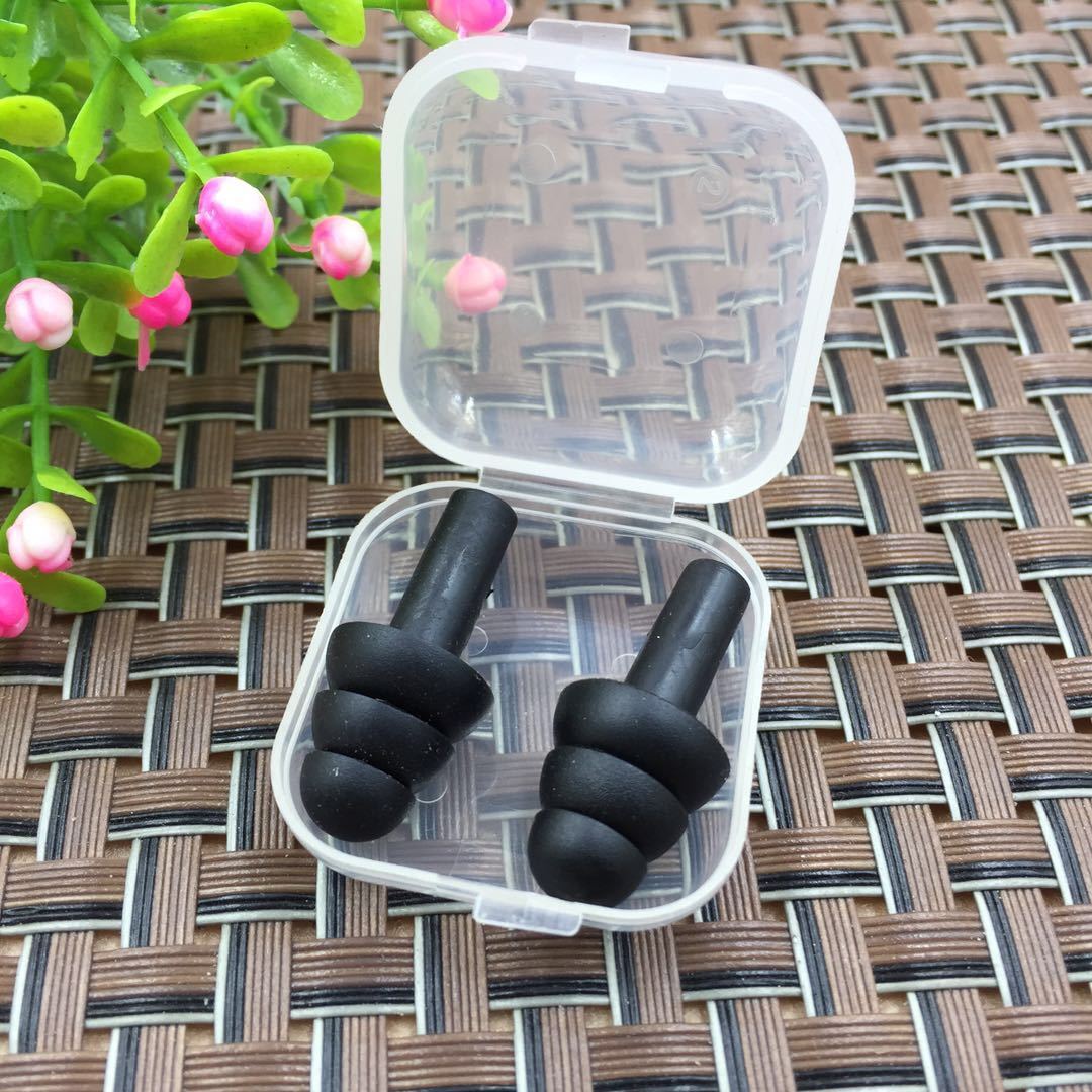 （5 pairs） Silicone anti-noise earplugs, anti-water earplugs for bathing and swimming