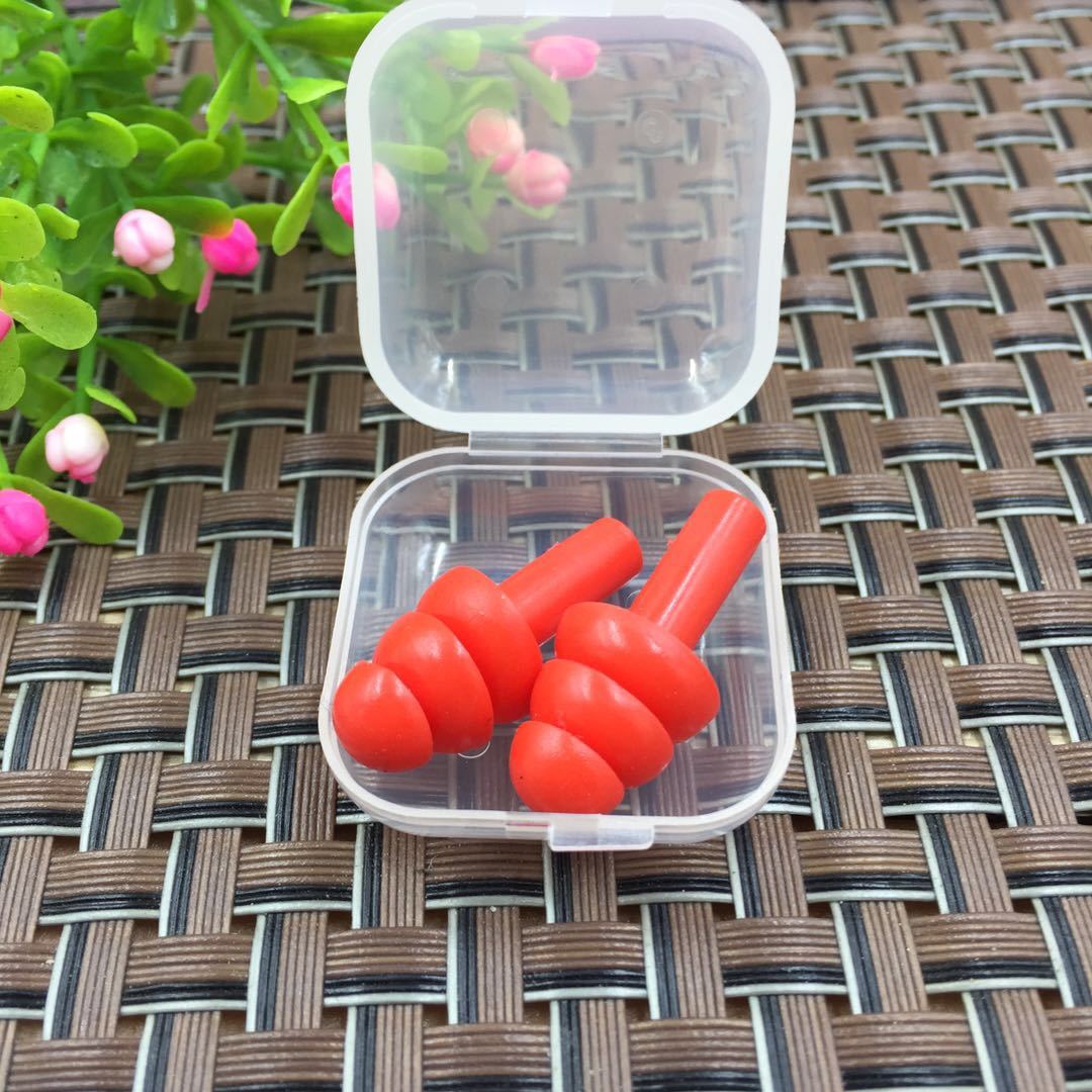 （5 pairs） Silicone anti-noise earplugs, anti-water earplugs for bathing and swimming