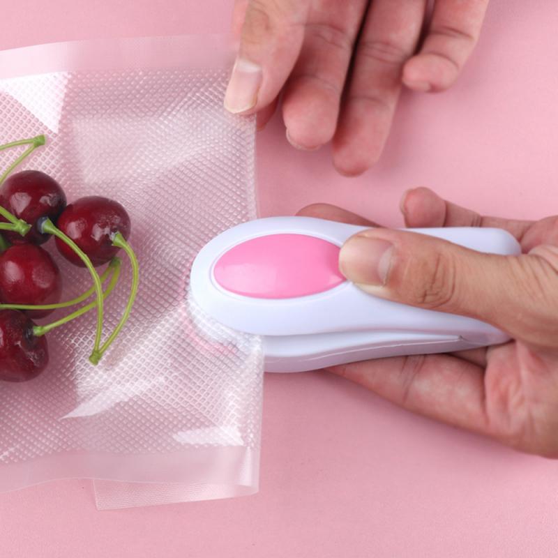 Portable Household Mini Sealer Snacks Plastic Bags Sealer Travel Hand Pressure Heat Sealing Machine