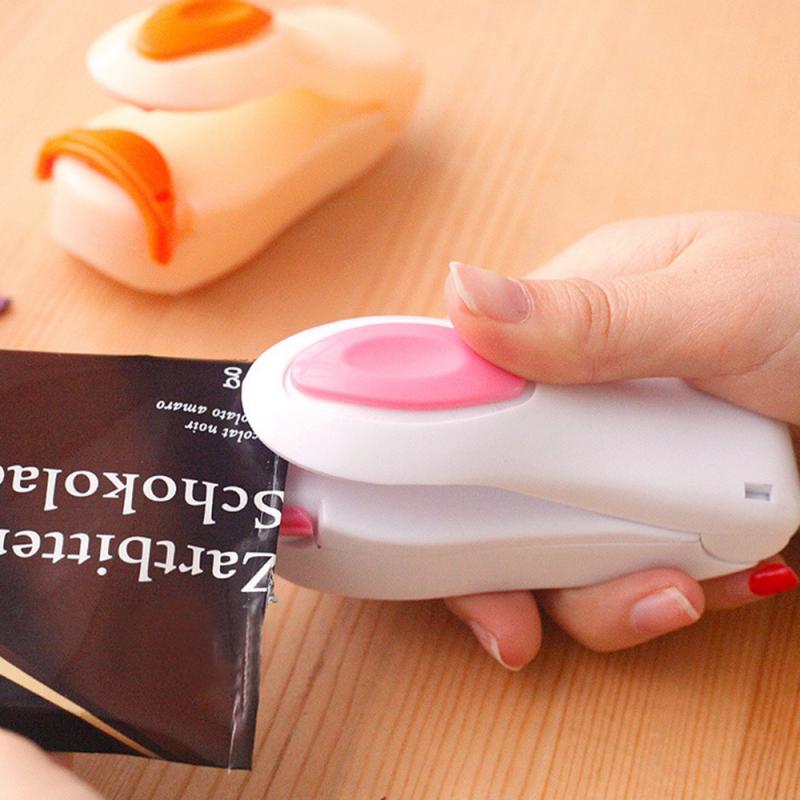 Portable Household Mini Sealer Snacks Plastic Bags Sealer Travel Hand Pressure Heat Sealing Machine