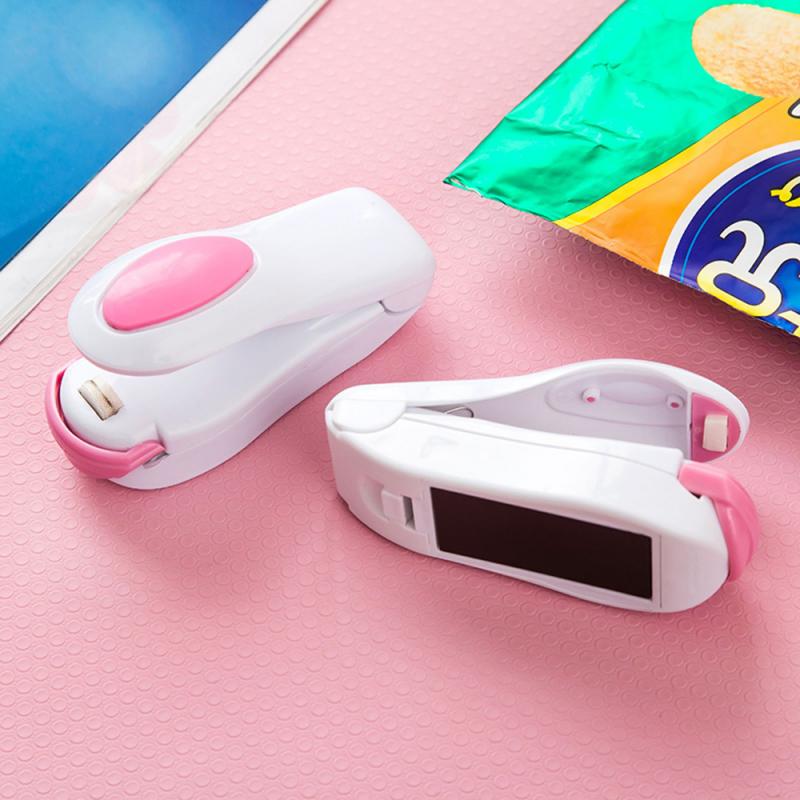 Portable Household Mini Sealer Snacks Plastic Bags Sealer Travel Hand Pressure Heat Sealing Machine