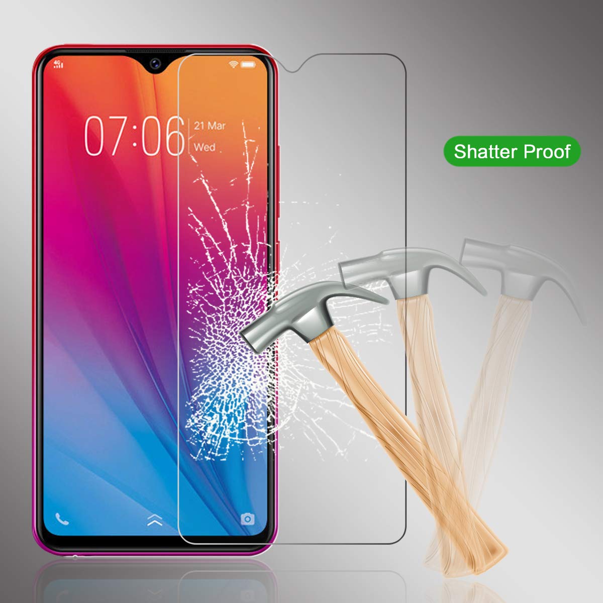 9H Screen Protectors Glass for vivo Z10/V9 Youth/V7 X20 Plus/X21/X21i/X23/X21s/V15 V9 X27 Pro/X3/X3L