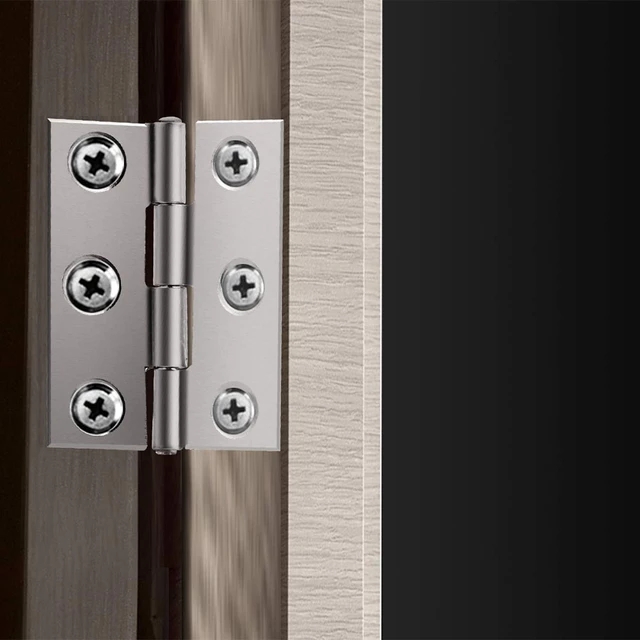 20 Pcs Hardware Stainless Steel Hinges Door Connector Durable Furniture Bookcase Window Cabinet Home