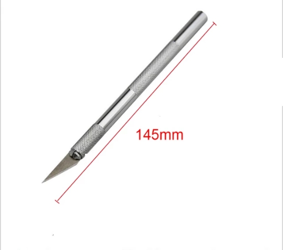 1/2/3 Set Metal Handle Scalpel Blade Knife Wood Paper Cutter Craft Pen Engraving DIY Utility Knife