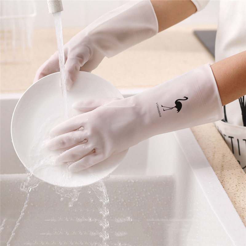 Long Sleeve Dish Washing Gloves for Protect hands Waterproof Rubber Latex Durable Gloves