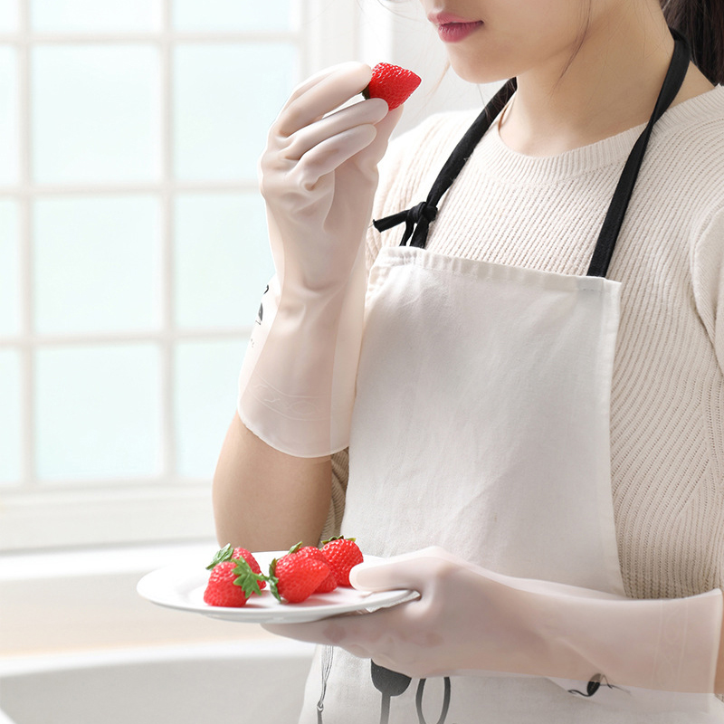 Long Sleeve Dish Washing Gloves for Protect hands Waterproof Rubber Latex Durable Gloves