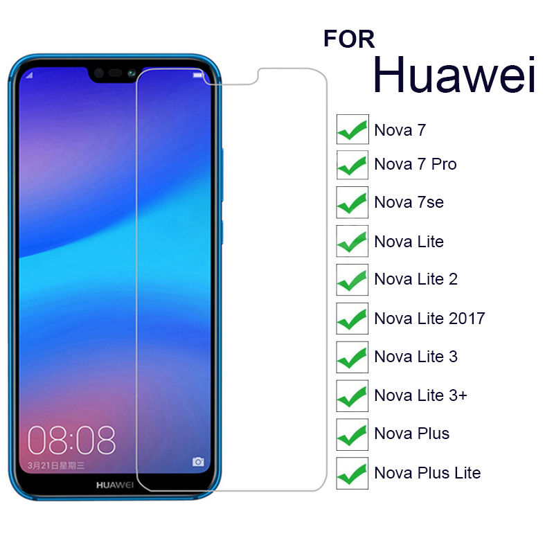 9H Screen Protectors Glass for Huawei Nova 7 Pro 7se/Nova Lite  2 2017/Nova Lite 3 3+/Nova Plus Lite