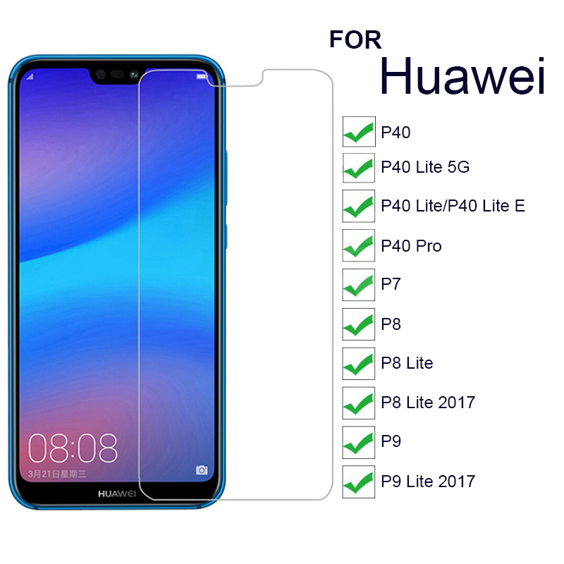 9H Screen Protectors Glass for Huawei P40 Lite E/Huawei P40 Pro/Huawei P7 P8 Lite 2017/P9 Lite 2017