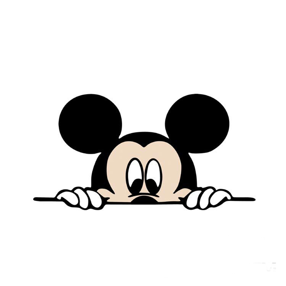 Cute cartoon stickers Mickey car Minnie car stickers fancy style decals decorative car 14*8