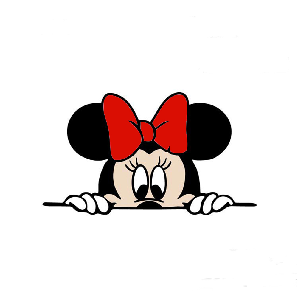 Cute cartoon stickers Mickey car Minnie car stickers fancy style decals decorative car 14*8