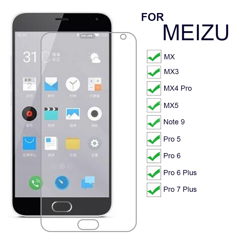 9H Screen Protector for Meizu MX MX3 MX4 Pro MX5 Note 9 Meizu Pro 5 Meizu Pro 6 Plus Pro 7 Plus