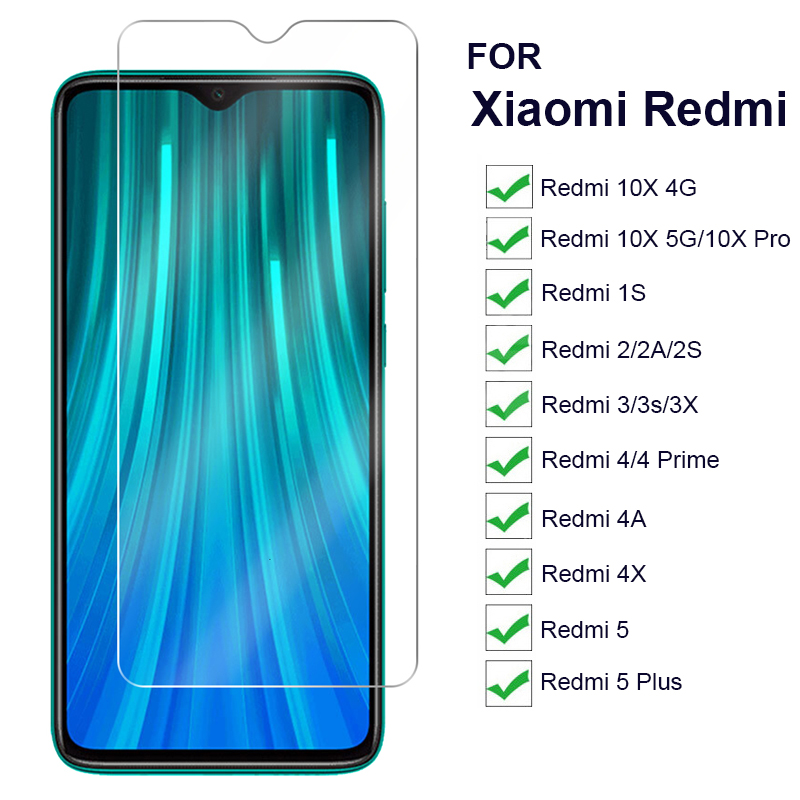 9H Screen Protectors Glass Film for Xiaomi Redmi 1S 2A 2S 3X 3s 4A 4X 10X Pro/Redmi 2 3 4 5 Plus