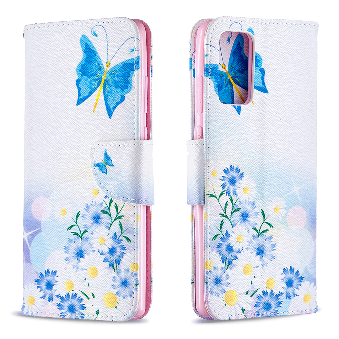 Samsung Galaxy Note 20 Case, Flip PU Leather Wallet Magnetic Phone Bag Cover - Flower Butterfly