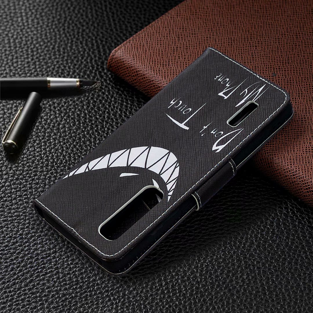 Oppo Find X2 Pro Case, Flip PU Leather Wallet Magnetic Phone Bag Cover - Don't touch my phone