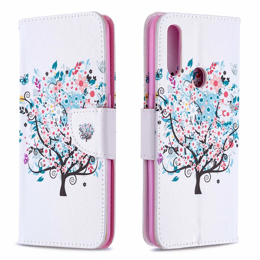 Oppo A31 2020 Case, Oppo A8 2020 Case, Flip PU Leather Wallet Magnetic Phone Bag Cover - Color tree