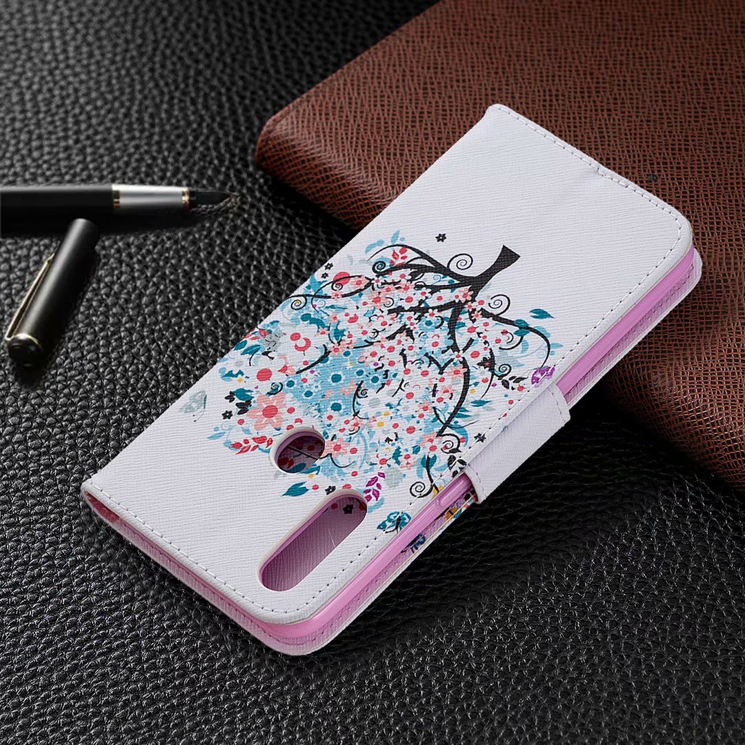 Oppo A31 2020 Case, Oppo A8 2020 Case, Flip PU Leather Wallet Magnetic Phone Bag Cover - Color tree