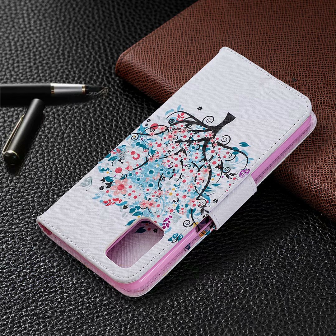 OPPO A72 Case, Oppo A52 Case, Oppo A92 Case, Flip Wallet Magnetic Phone Bag Cover - Color tree